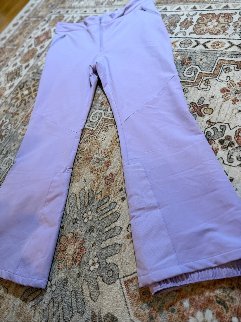 Lavender Flared Snow Pants